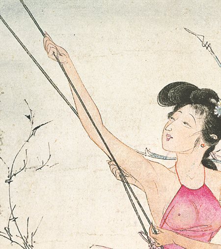 桐柏-胡也佛的仕女画和最知名的金瓶梅秘戏图